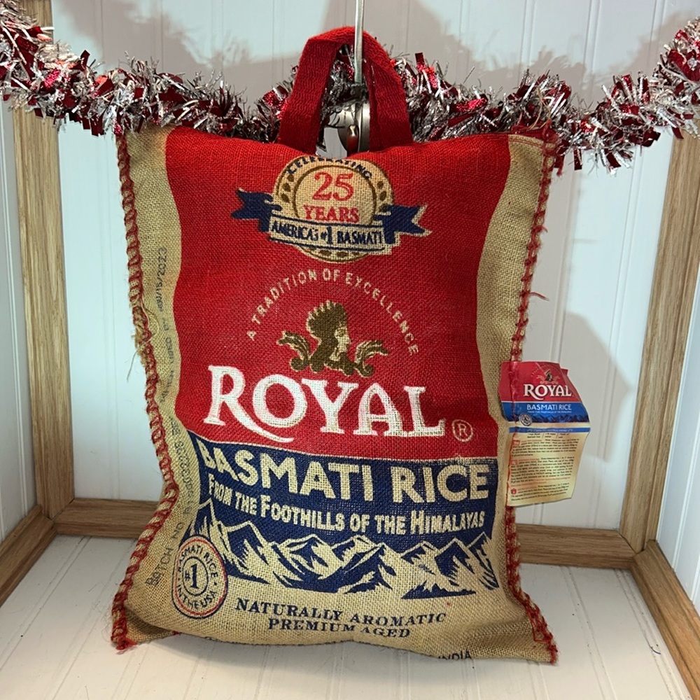 ROYAL 20 lb. Basmati Rice Bag, from the foothills of the Himalayas, with zipper.
